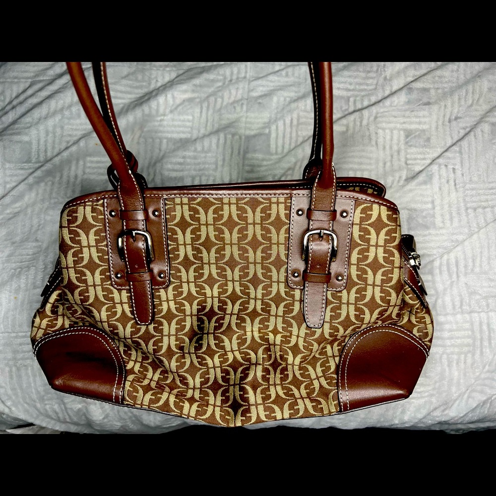 Fossil signature canvas baguette
